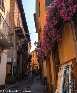 Bellagio's narrow streets, Las estrechas calles de Bellagio