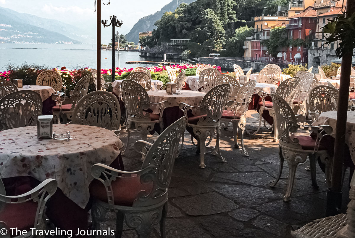 Restaurant in Varenna, Lake Como, Restaurante en Varenna