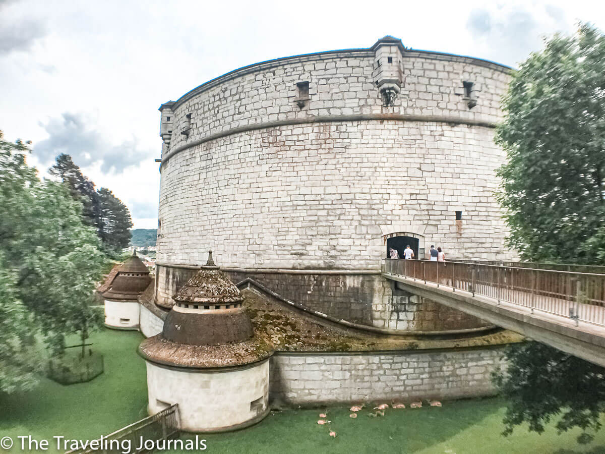 Munot Fortress, Fortaleza Munot, Fortaleza en Schaffhausen,Schaffhausen fortress, vista exterior Munot, outside view of Munot Fortress